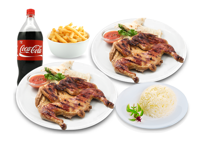 2 POULETS BRAISES